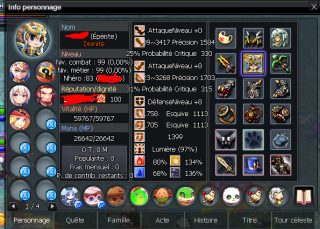 Compte Nostale pas cher : -Escri 99+83 full stuff sp rez Opti PVE/ Archer+60 / Archer +30 / Mage+30/ AM +30/ 10 mule 80 (EV)